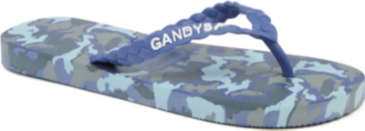 GANDYS Blue Army flip flops