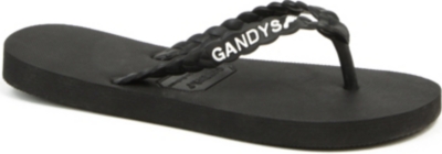 GANDYS Bolivia Black flip flops