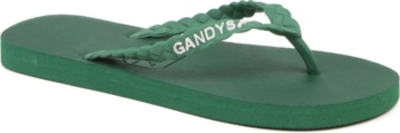 GANDYS Durban Green flip flops