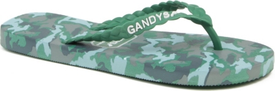 GANDYS Green Army flip flops