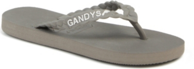 GANDYS Greenwhich Grey flip flops