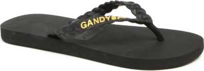GANDYS Ibiza Black flip flops