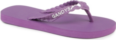 GANDYS LA Purple flip flops