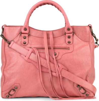 BALENCIAGA Classic Velo leather tote with brass hardware