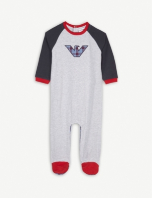 armani baby sleepsuit