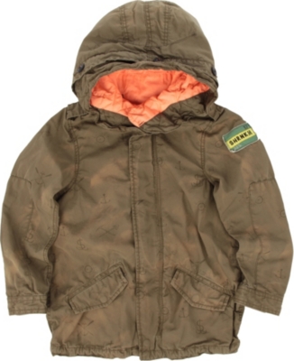 SCOTCH SHRUNK Printed parka jacket 4-14 years