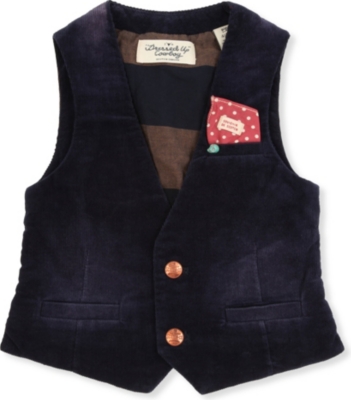 SCOTCH SHRUNK Linen waistcoat 4-14 years