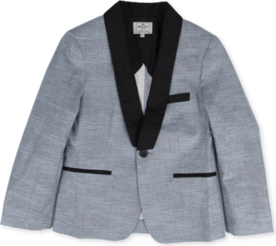 LA MINIATURA Linen tuxedo blazer 2-14 years