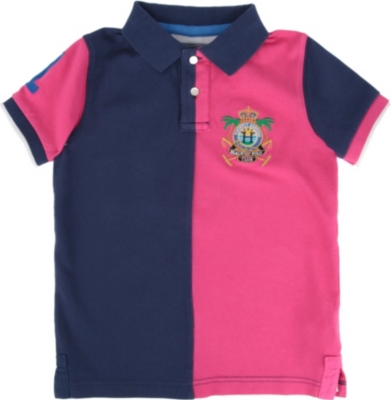 HACKETT Colour-block polo shirt 2-10 years