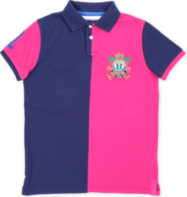 HACKETT Colour-block polo shirt 11-16 years
