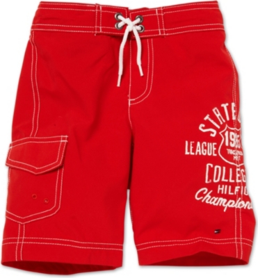 TOMMY HILFIGER Graphic swimming shorts 4&ndash;7 years (Red