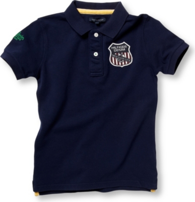 TOMMY HILFIGER Short sleeve badge polo shirt 4 &ndash; 16 years (Navy