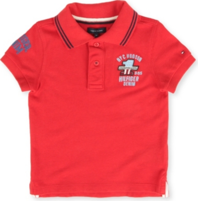 TOMMY HILFIGER Badge polo shirt 8-16 years