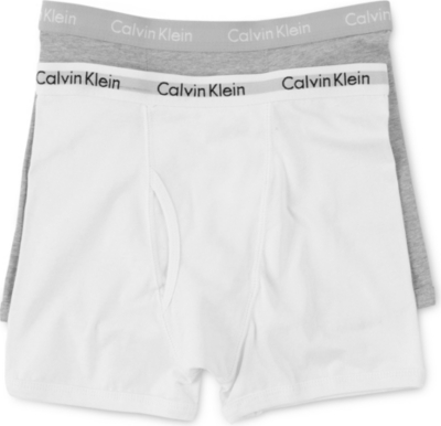 CALVIN KLEIN Pro-stretch boxer briefs (2 pack) (White/grey
