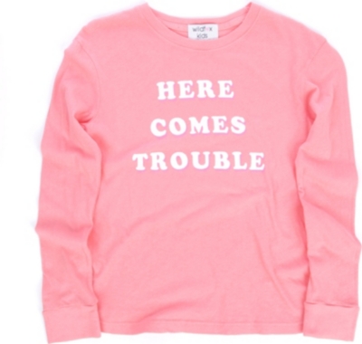 WILDFOX Here Comes Trouble top 7-14 years