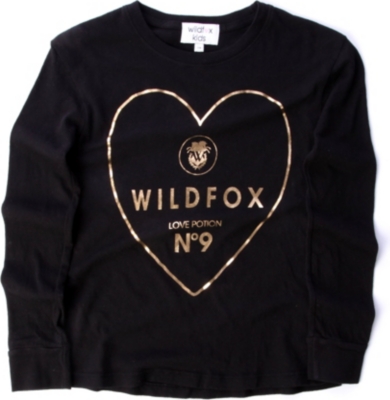 WILDFOX Golden Potion long-sleeved tee 7-14 years