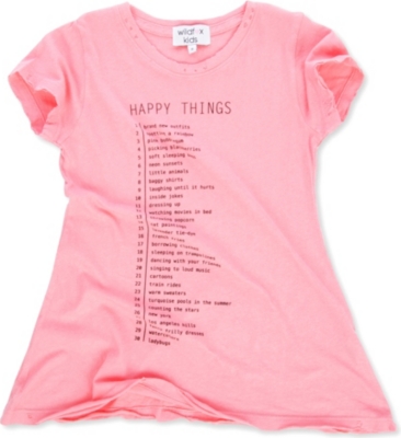WILDFOX Happy Things t-shirt 7-14 years
