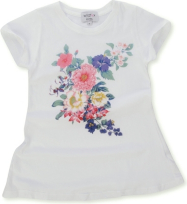 WILDFOX Flowers t-shirt 7-14 years