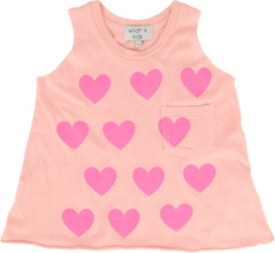 WILDFOX Heart print vest 7-14 years