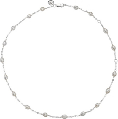 MOLLY BROWN Pearl Station necklace