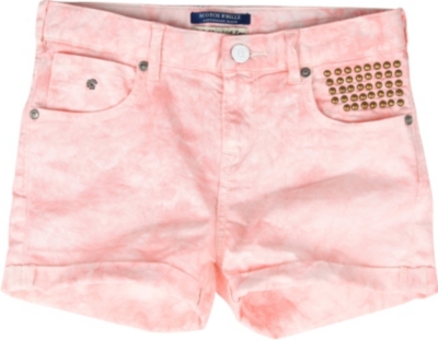 SCOTCH R'BELLE Tie-dye denim shorts 10-14 years