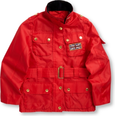 BARBOUR Union Jack International jacket 2-15 years (Red