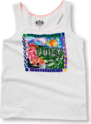 JUICY COUTURE Racerback vest 7-14 years (White