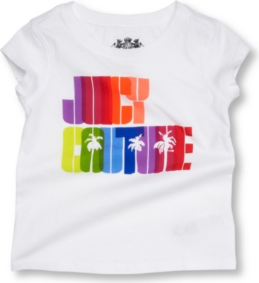 JUICY COUTURE Rainbow logo t-shirt 2-6 years (White