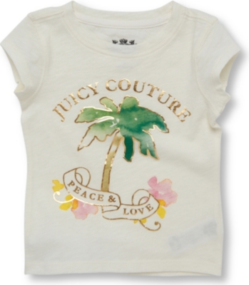 JUICY COUTURE Palm tree t-shirt 2-6 years (Cream