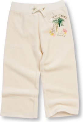 JUICY COUTURE Palm tree jogging bottoms 2-6 years (Cream