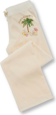 JUICY COUTURE Velour jogging bottoms 7-14 years (Cream