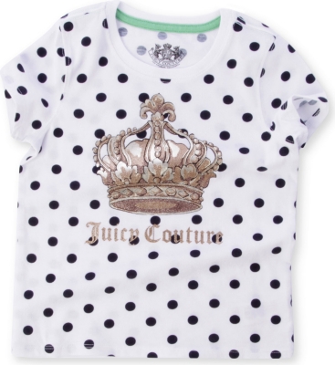 JUICY COUTURE Spotty crown t-shirt 2-14 years