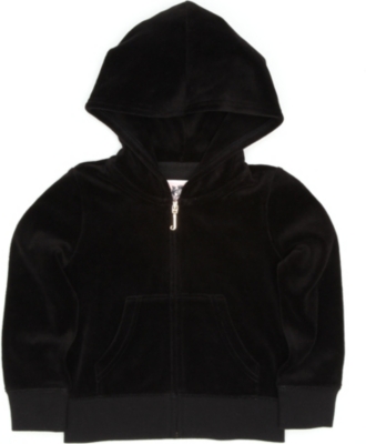 JUICY COUTURE Sparkle logo velour hoody 2-14 years