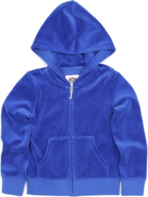 JUICY COUTURE Sparkle logo velour hoody 2-14 years