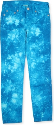 TRUE RELIGION Casey tie-dye slim-fit jeans 4-14 years