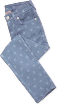 TRUE RELIGION Casey star-print slim-fit jeans 4-14 years