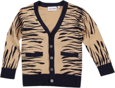 MINI RODINI Zebra cardigan 3 months-11 years