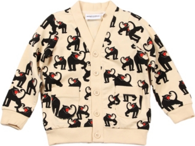 MINI RODINI Panther cardigan 3 months-11 years
