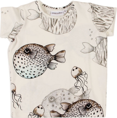 MINI RODINI Fish t-shirt 9 months-11 years