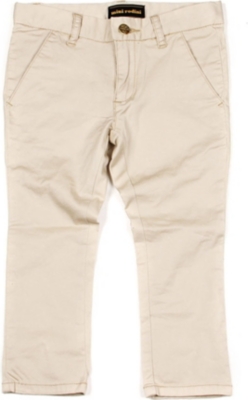 MINI RODINI Twill chino trousers 3 months-11 years