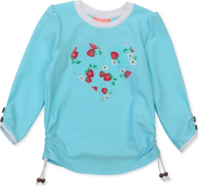 SUNUVA Strawberry heart rash vest 1-12 years