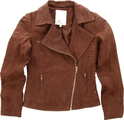 SUPERTRASH Suede biker jacket 6-14 years
