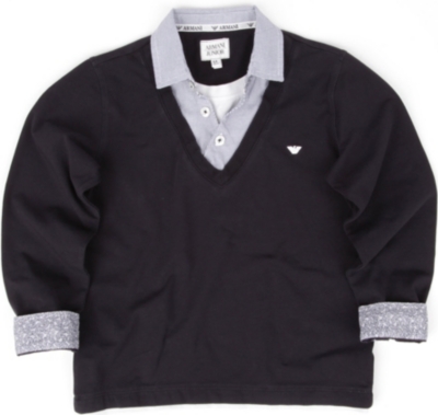 ARMANI JUNIOR Layered shirt 10-16 years