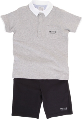 ARMANI JUNIOR Polo shirt and shorts set 2-8 years