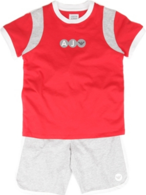 ARMANI JUNIOR Top and shorts set 2-8 years