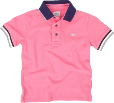 ARMANI JUNIOR Pique polo shirt 10-16 years
