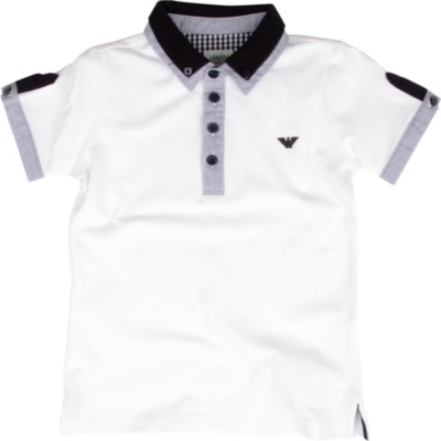 ARMANI JUNIOR Double collar polo shirt 2-8 years