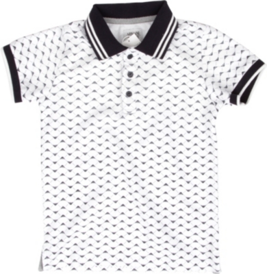 ARMANI JUNIOR Graphic-print polo shirt 2-8 years