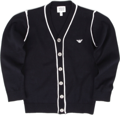 ARMANI JUNIOR Knitted-cotton cardigan 2-8 years