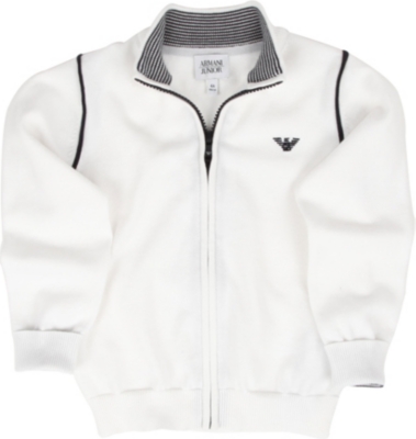 ARMANI JUNIOR Armani zip-up cardigan 2-8 years